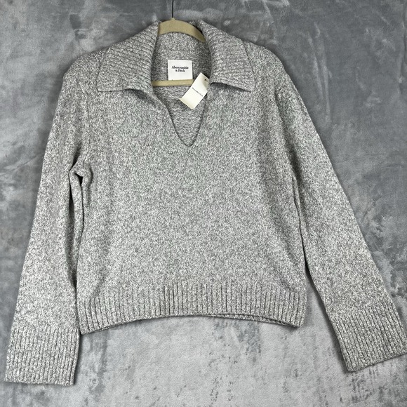 Abercrombie & Fitch Y2K Knit Sweater Small Casual Long Sleeve - Picture 3 of 10